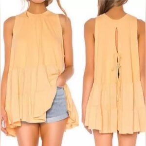 FREE PEOPLE Right On Time Apricot Tunic - XS